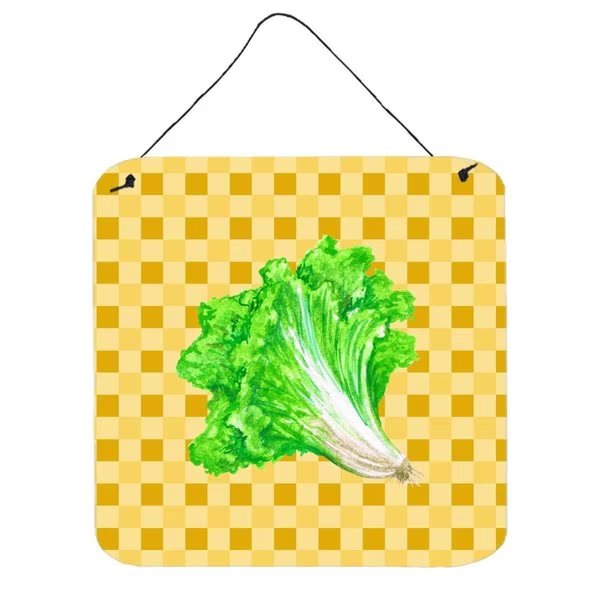 Lettuce on Basketweave Wall or Door Hanging Prints, Carolines Treasures, Mfr#: BB7203DS66